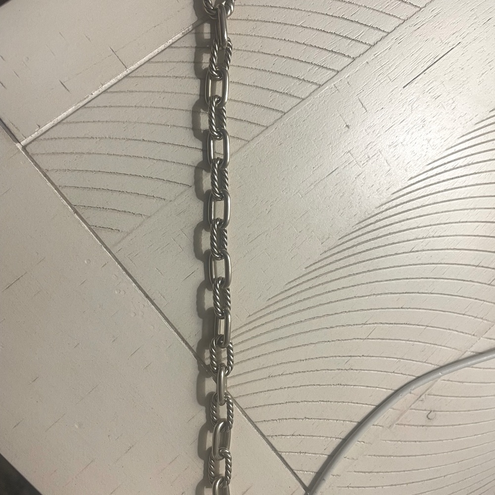 David Yurman Madison Chain Small Bracelet - Size Large - Sterling Silver
